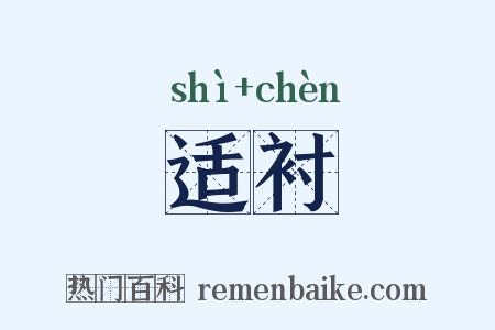 适衬是什么意思的图片